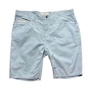 Calvin Klein blue small checkered flat front shorts 36